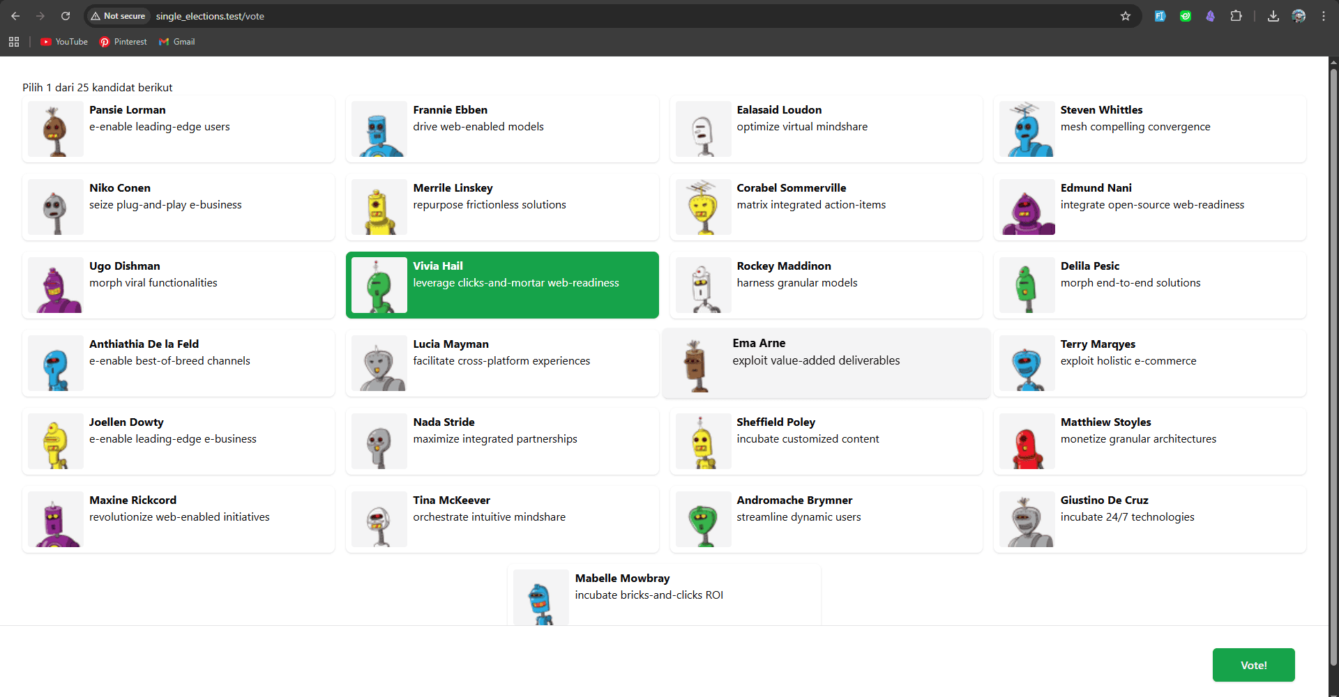 Pemilos Application screenshot 3