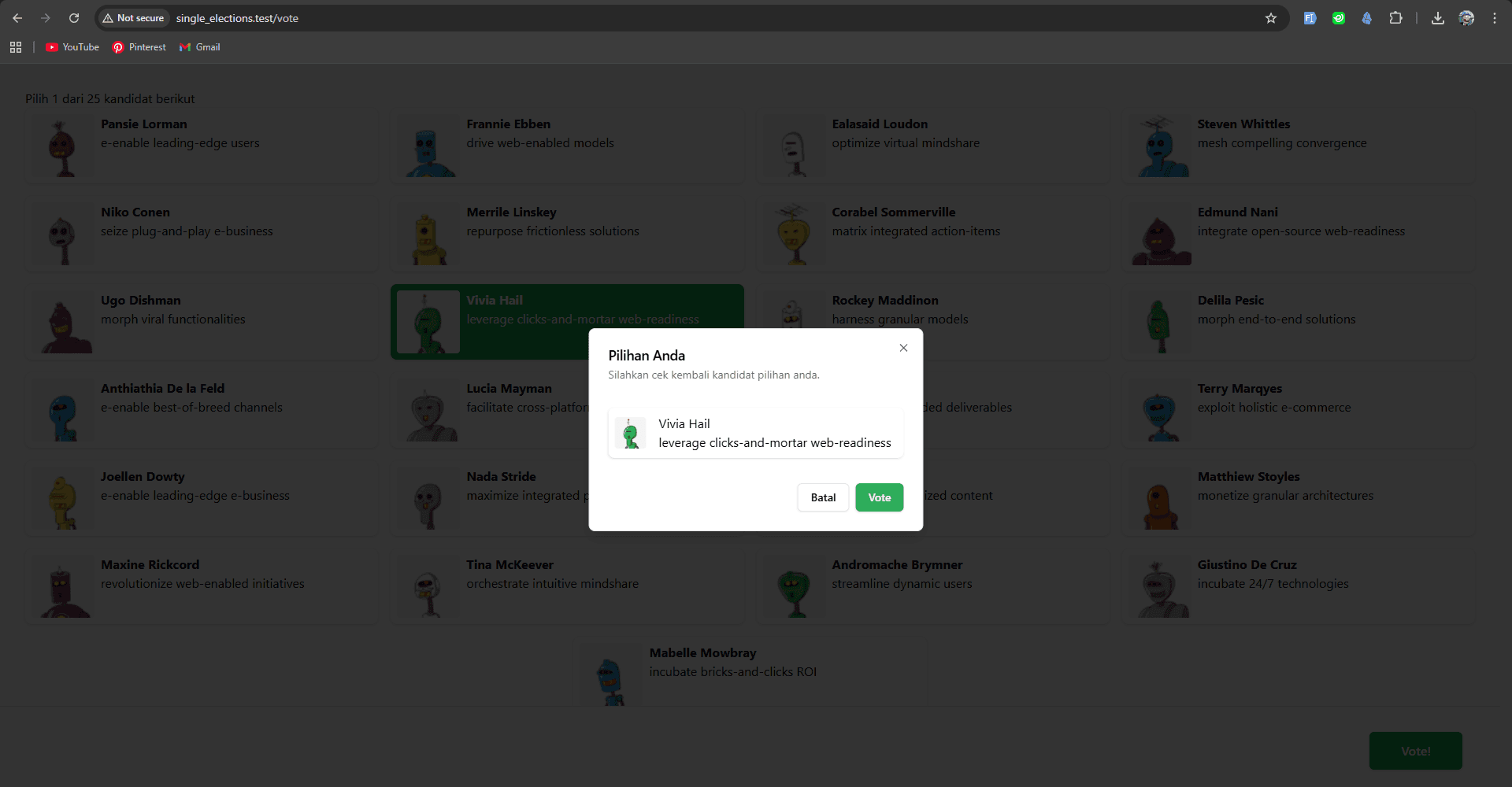 Pemilos Application screenshot 4